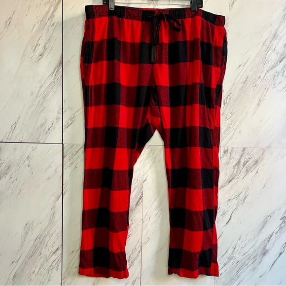 Old Navy Red Plaid Cotton Lounge Pants SZ XXL - Picture 1 of 5